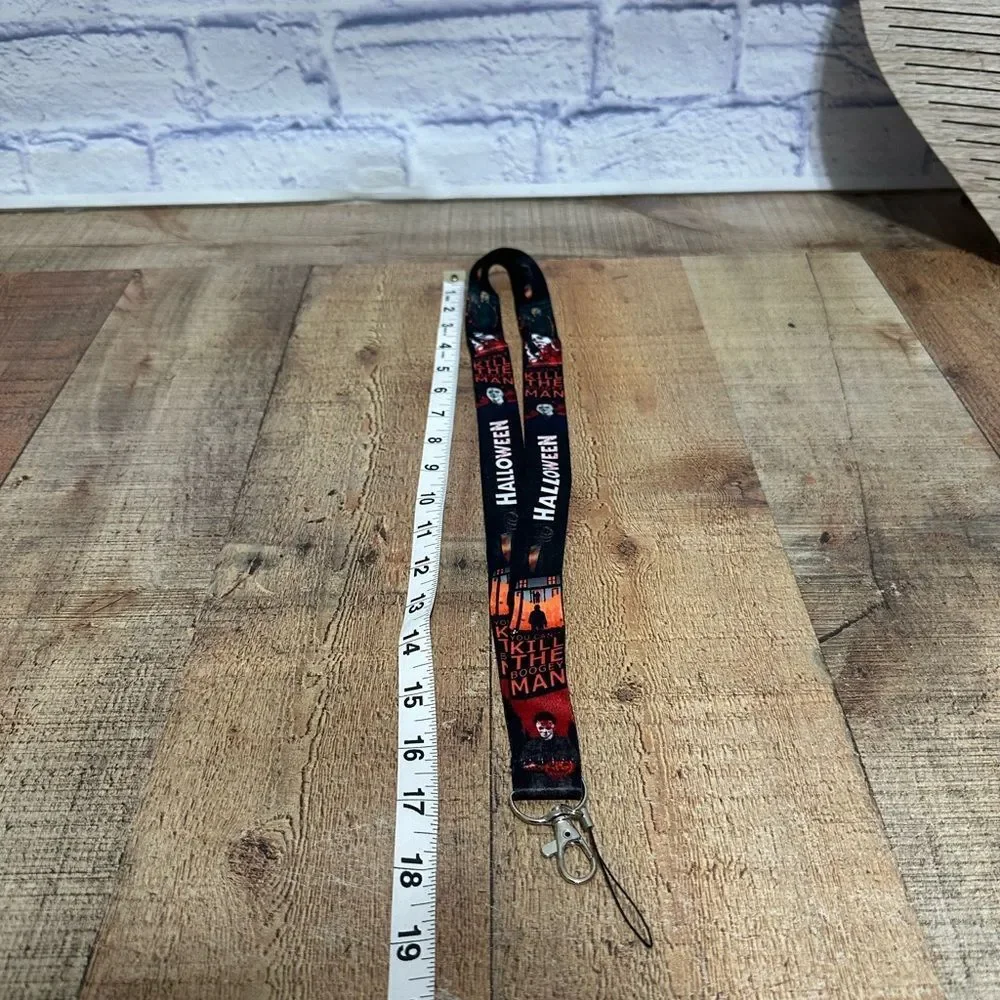 💜 Halloween Michael Myers John Carpenter Horror Movie Neck Lanyard Keychain